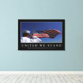 United we stand: Inspirerend prijsopgave Canvas Afdruk (Insitu (Houten vloer))