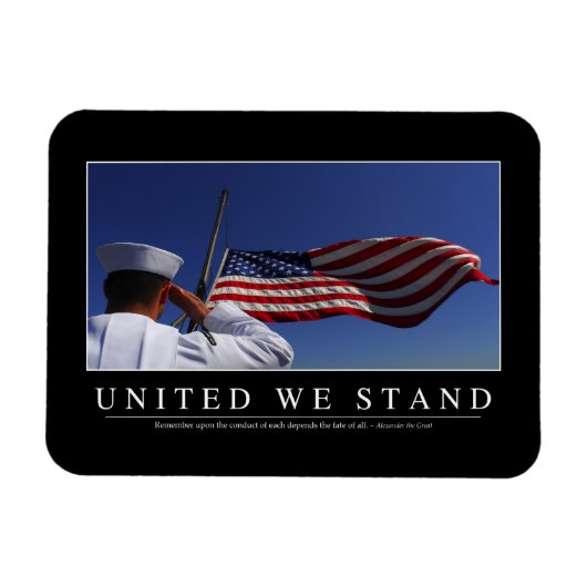 United we stand: Inspirerend prijsopgave Magneet (Horizontaal)