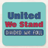 United We stand Kartonnen Onderzetters (Voorkant)