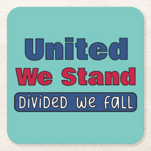 United We stand Kartonnen Onderzetters