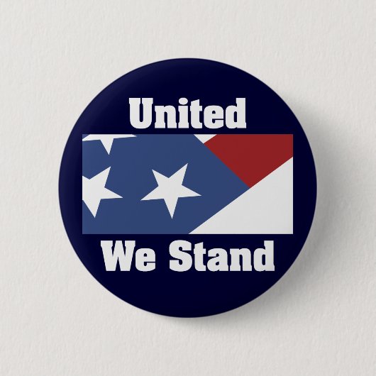 United We Stand-knop Ronde Button 5,7 Cm (Voorkant)