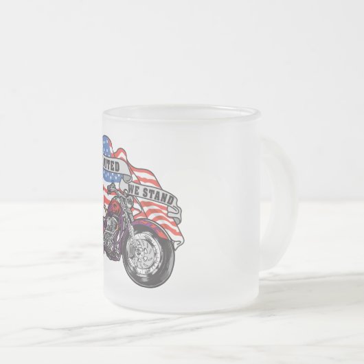 United We stand Matglas Koffiemok (Voorkant rechts)