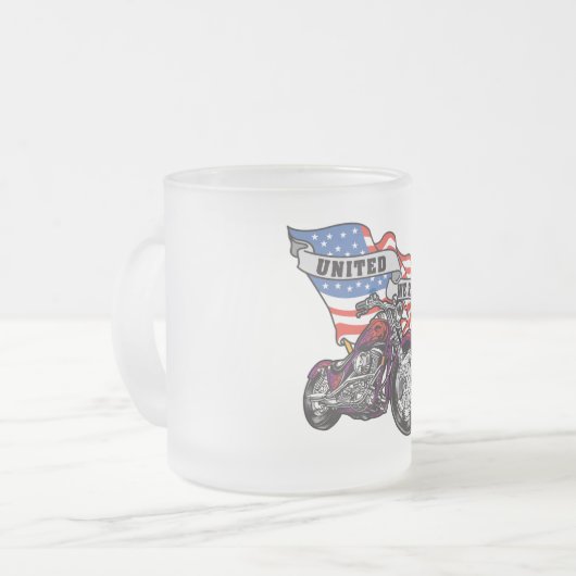United We stand Matglas Koffiemok (Voorkant links)