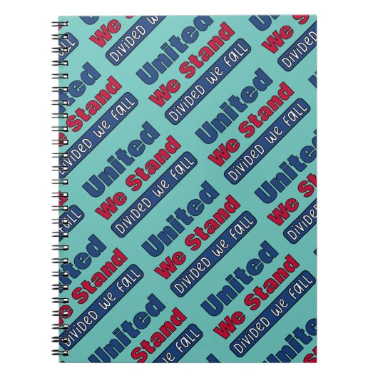 United We stand Notitieboek (Voorkant)