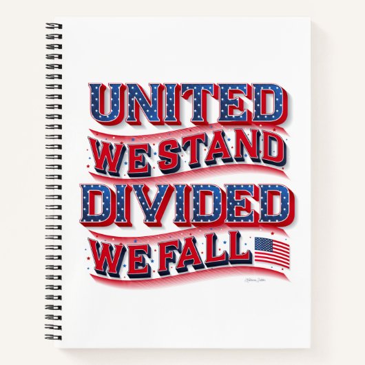 United We stand, opgedeeld We Herfst Sketchbook Notitieboek (Voorkant)