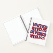 United We stand, opgedeeld We Herfst Sketchbook Notitieboek (Binnen)