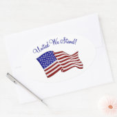United We stand Ovale Sticker (Envelop)
