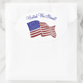United We stand Ovale Sticker (Tas)