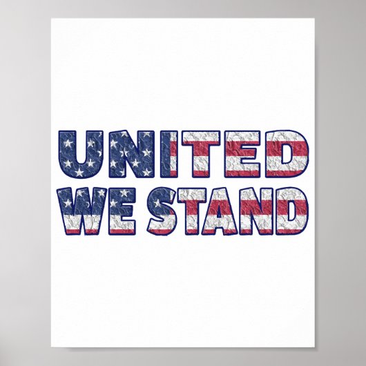 United we stand poster (Voorkant)