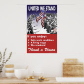 United We stand — Poster voor de pro-Unie (Keuken)