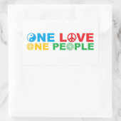 United We stand Rechthoekige Sticker (Tas)