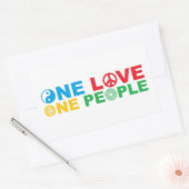 United We stand Rechthoekige Sticker (Envelop)