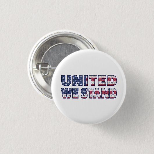 United we stand ronde button 3,2 cm (Voorkant /achterkant)