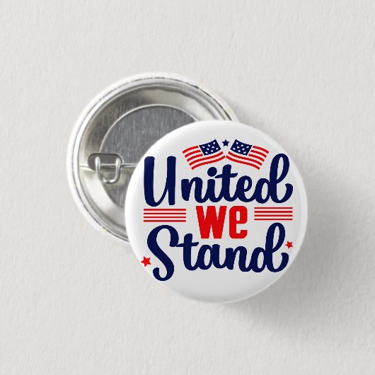 United We stand Ronde Button 3,2 Cm (Voorkant /achterkant)