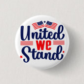 United We stand Ronde Button 3,2 Cm (Voorkant)