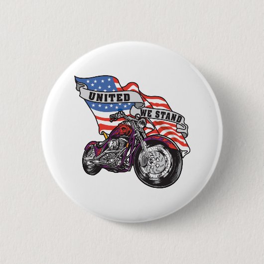 United We stand Ronde Button 5,7 Cm (Voorkant)