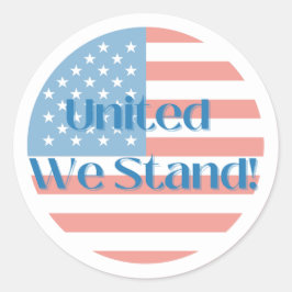 United We stand Ronde Sticker