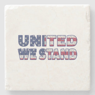 United we stand stenen onderzetter