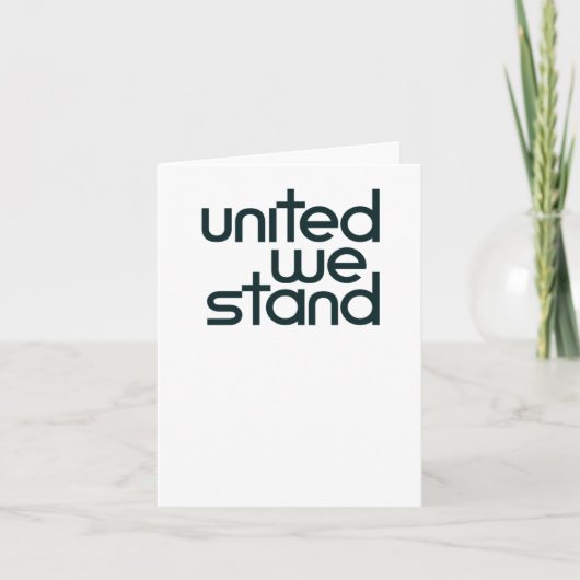 United We stand Sticker Kaart (Voorkant)