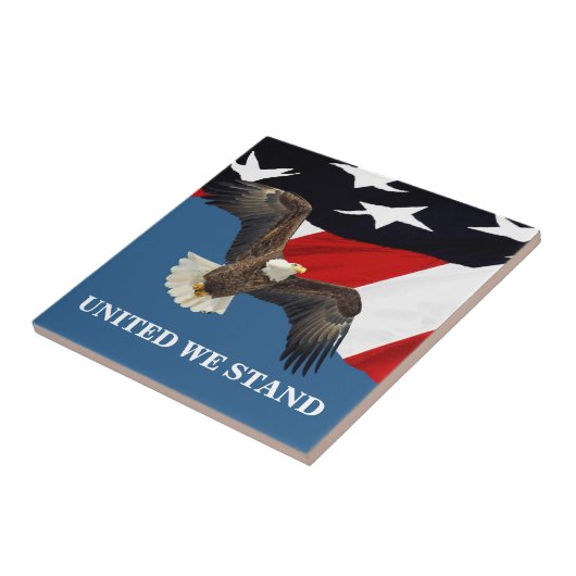 United We stand Tegeltje (Zijkant)