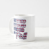 United We Stand Typografie Koffiemok (Voorkant links)