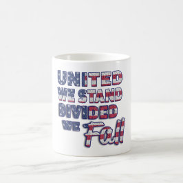 United We Stand Typografie Koffiemok