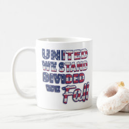 United we stand Typography Coffee Mok