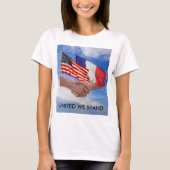 United We Stand USA & France Women's Basic T-Shirt (Voorkant)