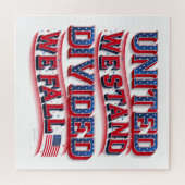 United We stand, verdeeld We Herfst Puzzle (20x20) Legpuzzel (Horizontaal)