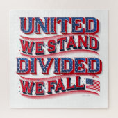 United We stand, verdeeld We Herfst Puzzle (20x20) Legpuzzel (Verticaal)