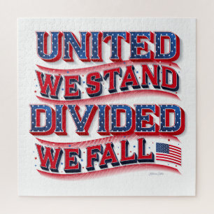 United We stand, verdeeld We Herfst Puzzle (20x20) Legpuzzel