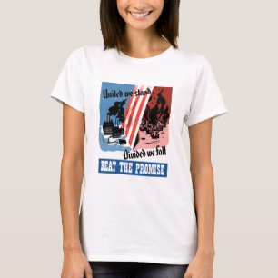 United we stand, verdeeld we Herfst — WW2 T-shirt