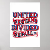 United We stand, verdeeld We Herfsten Poster 24x36 (Voorkant)