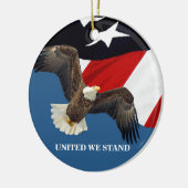 United We Stand/Verenigde Staten Keramisch Ornament (Links)