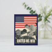 United We Win Briefkaart (Staand voorkant)