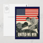 United We Win Briefkaart (Voorkant / Achterkant)