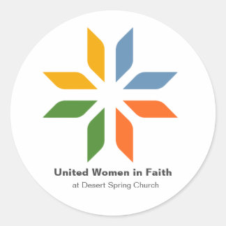 United Women in Faith ronde stickers