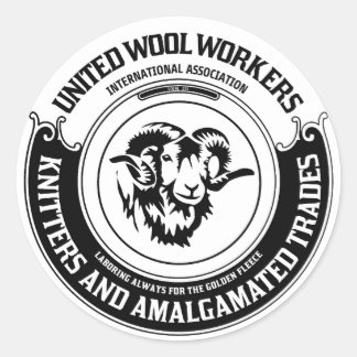 United Wool Workers Stickers