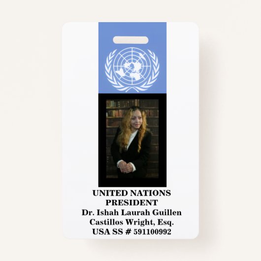 #UNITEDNATIONS BADGE (Voorkant)
