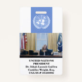 #UNITEDNATIONS BADGE (Voorkant)