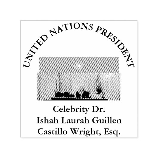 #UNITEDNATIONSPRESIDENT DR. #LAURAHCASTILLOS ESQ.  ZELFINKTENDE STEMPEL (Design)
