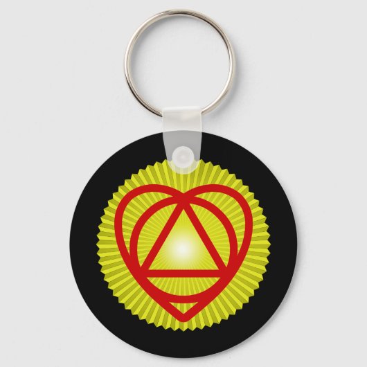 unitheïstische logo sunburst sleutelhanger (Voorkant)