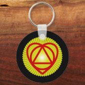 unitheïstische logo sunburst sleutelhanger (Voorkant)