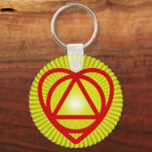 unitheïstische logo sunburst sleutelhanger (Voorkant)