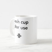 Unity2, Unity5, schoon als je gaat... Koffiemok (Voorkant links)