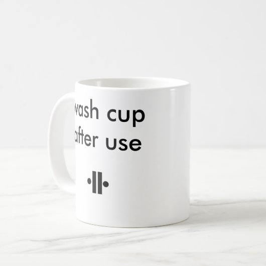 Unity2, Unity5, schoon als je gaat... Koffiemok (Voorkant links)