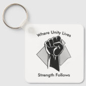 Unity and Strength Inspirational Sleutelhanger (Voorkant)