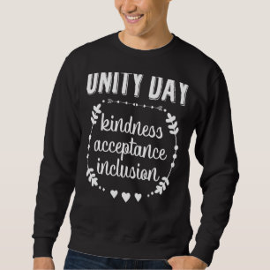 Unity Anti pesten Oranje dag om vriendelijk te zij Trui