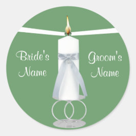 Unity Candle Bruiloft Uitnodiging Sticker