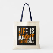 Unity Canvas tas - Het leven gaat over samenzijn (Achterkant)